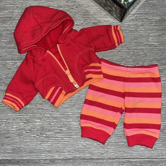 Bitty Twin Roll ‘n’ Go Orange Stripes Set - Picture 2 of 5